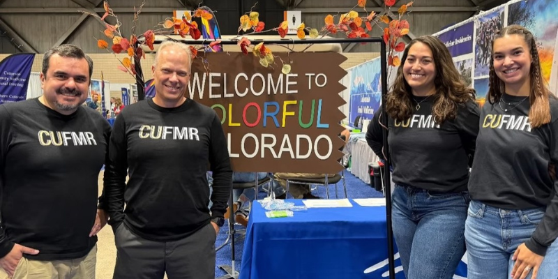 Members of CUFMR team in front of a 