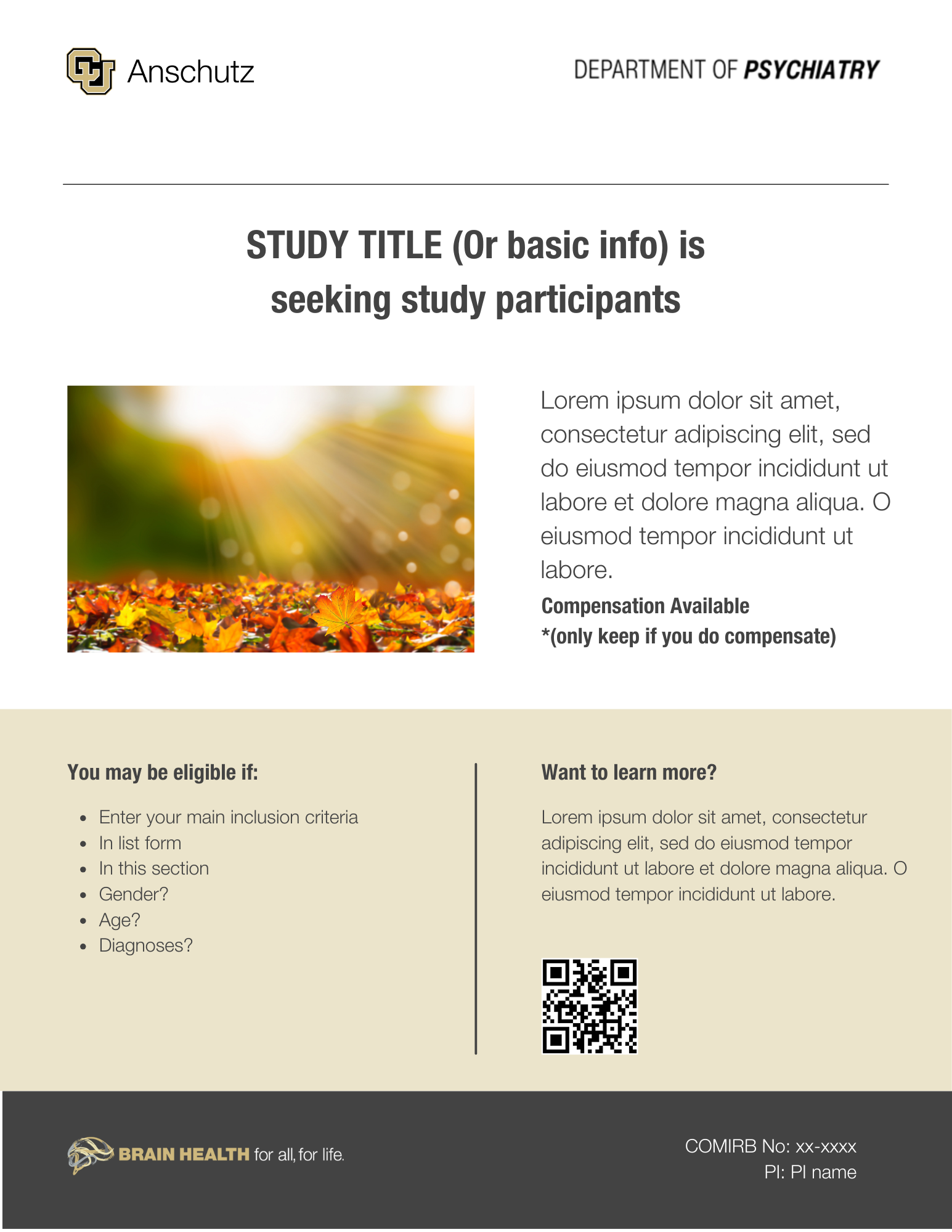 Research Study Template