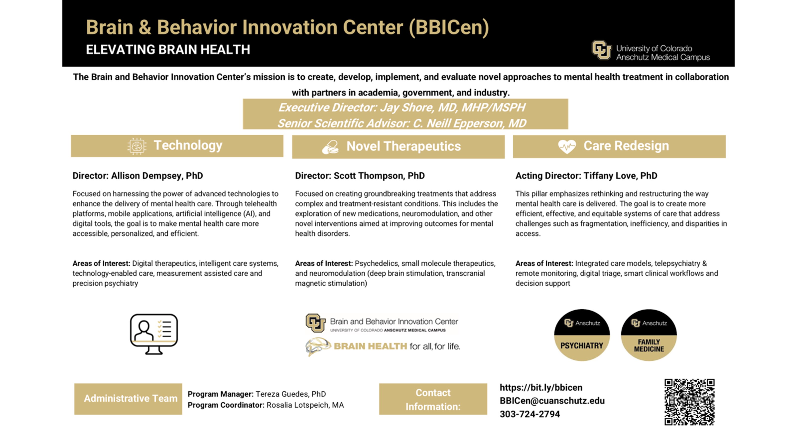 poster for BBICen initiatives