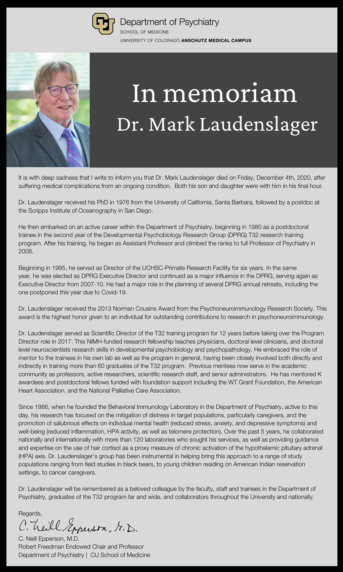 Dr. Mark Laudenslager