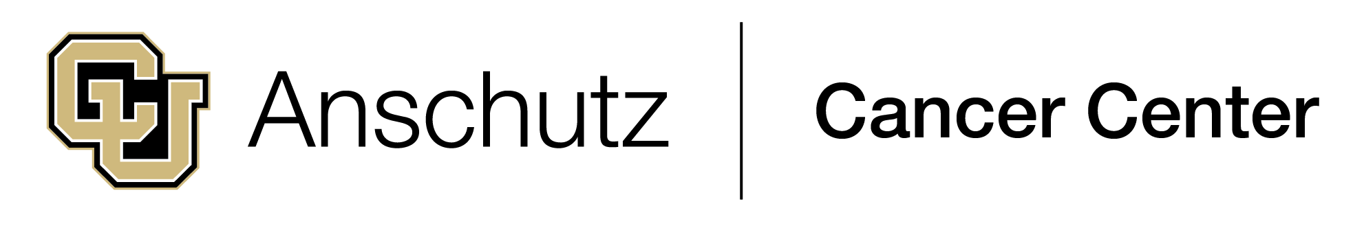 black and gold CU Anschutz Cancer Center Logo