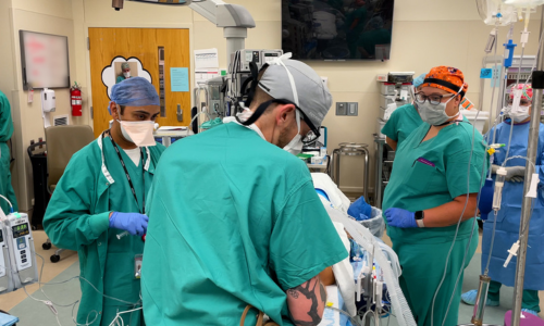 Doctors in the operating room