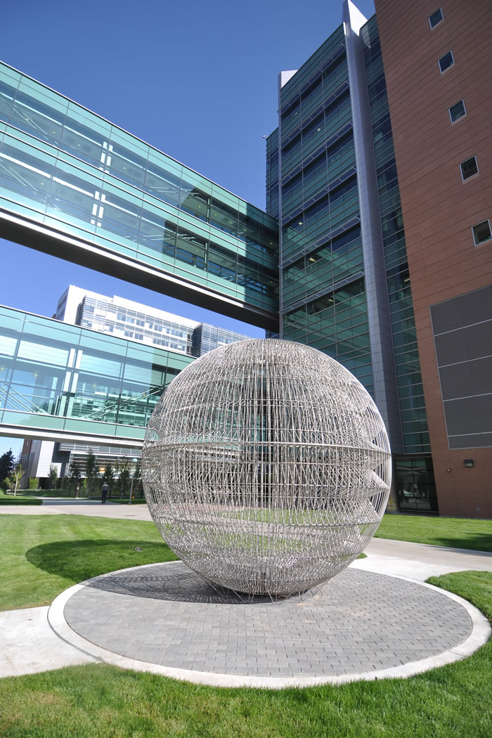 Sphere Sculpture and RC1 Building