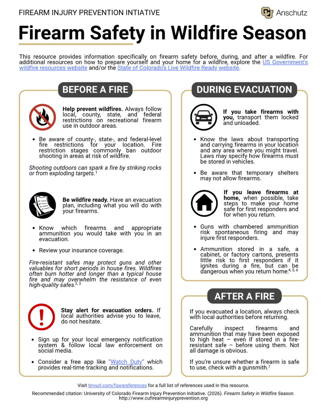 2026 Firearm Safety in Wildfire Season