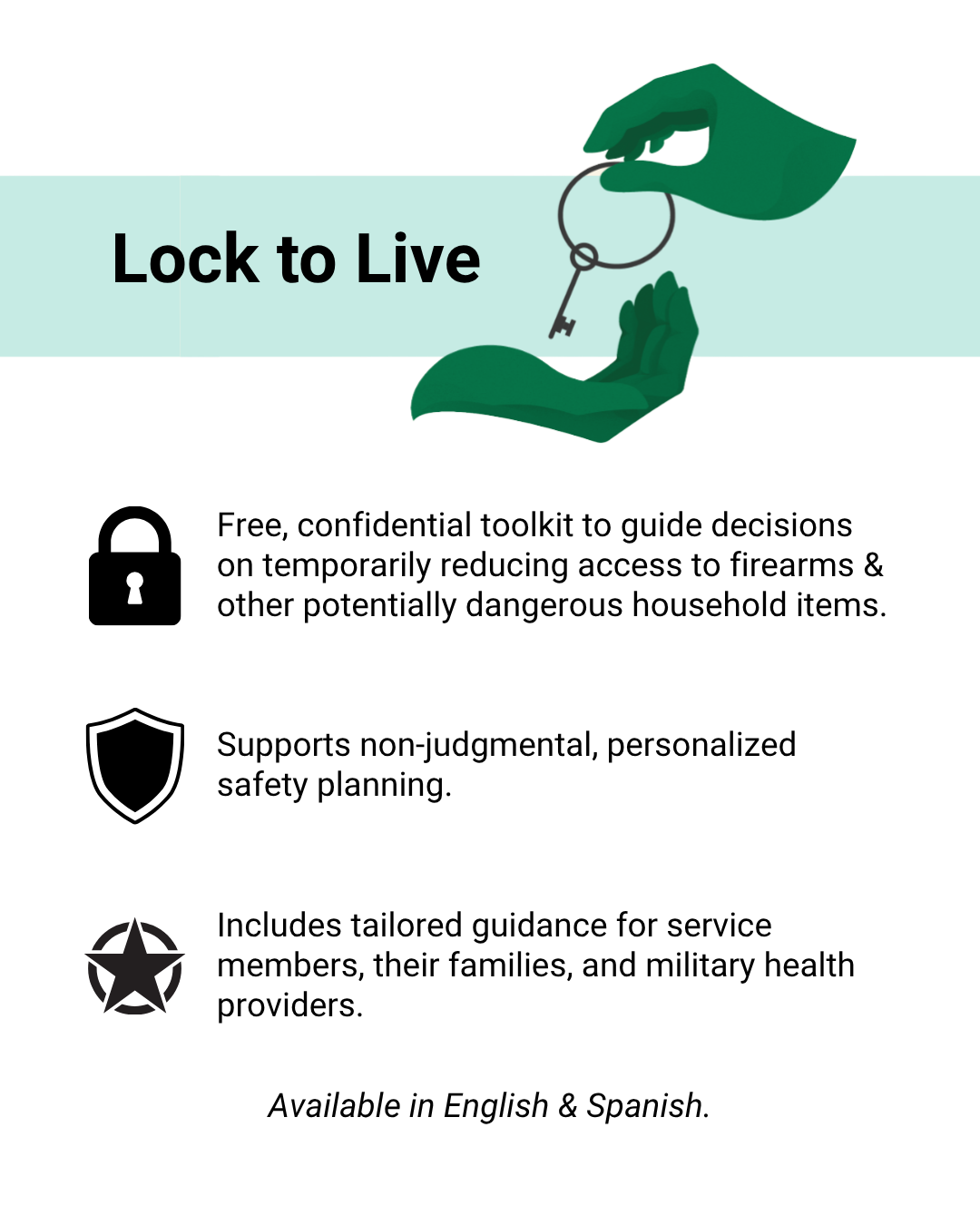 Lock to Live A Firearm & Medication Safe Storage Decision Aid