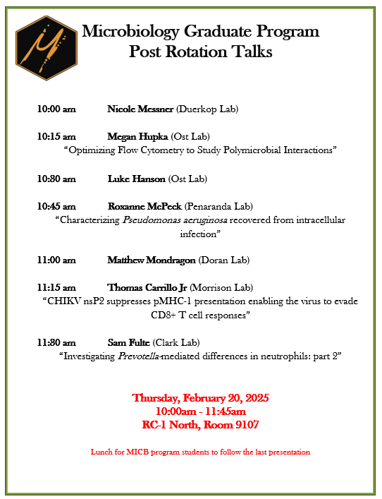 FlyerforMicrobiologyGraduateProgramRotationTalks