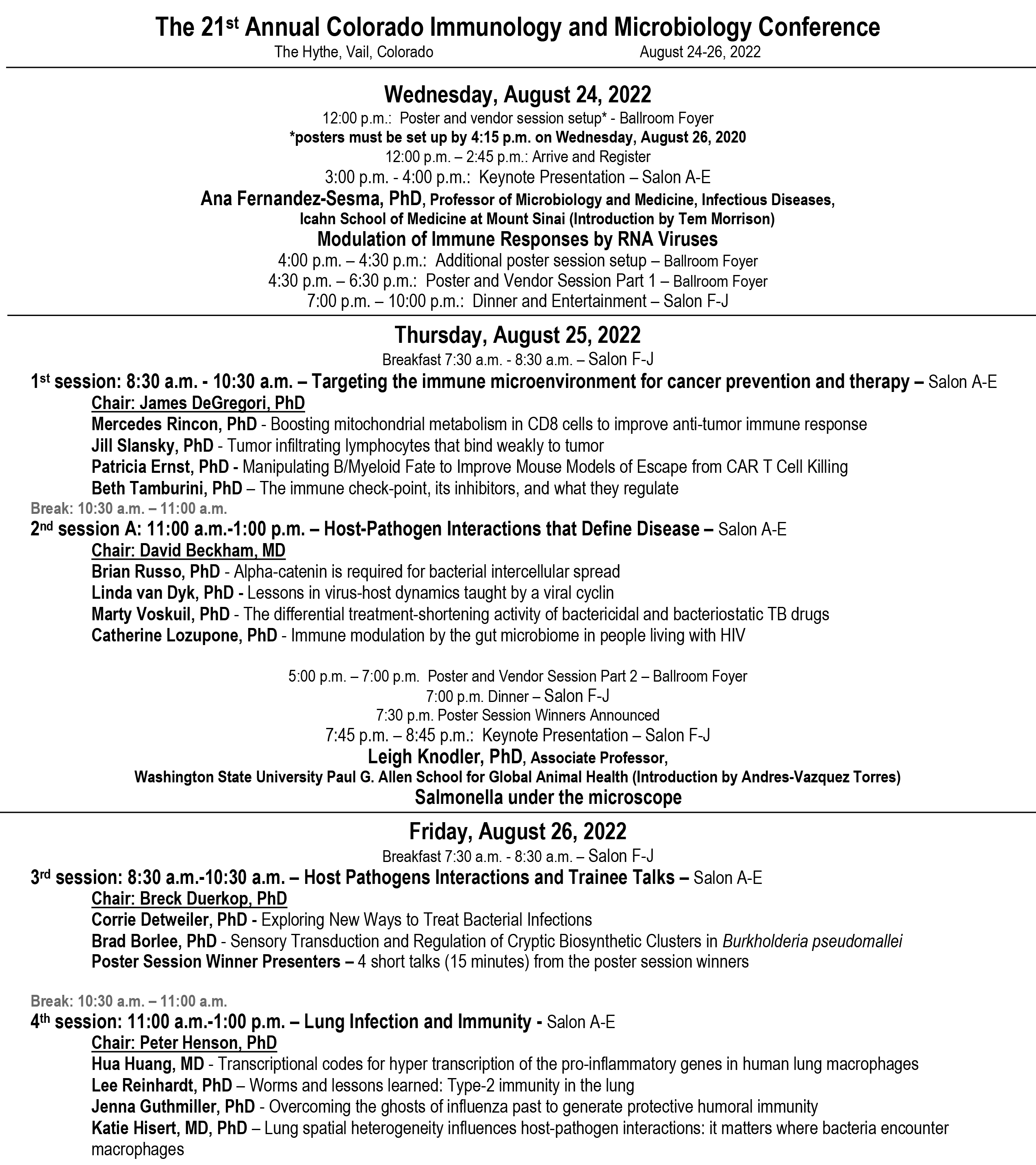 2022ConferenceItinerary