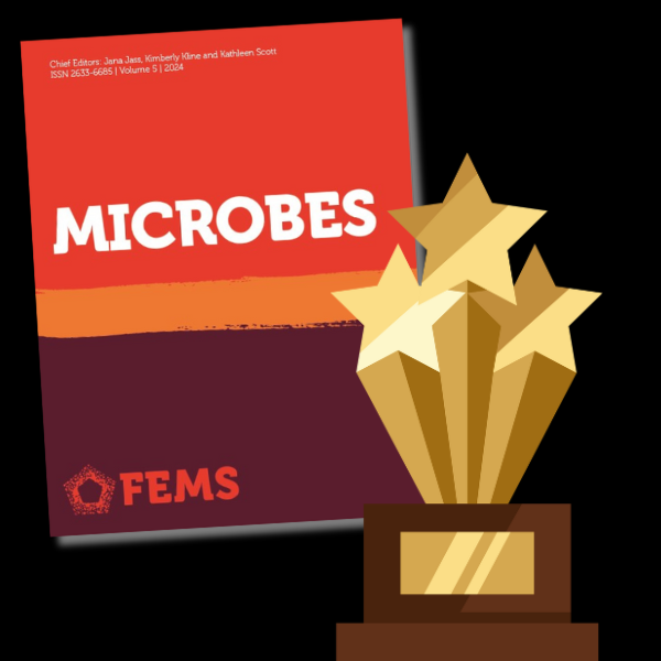 Microbes2024Vol5CoverwithAwardtrophy