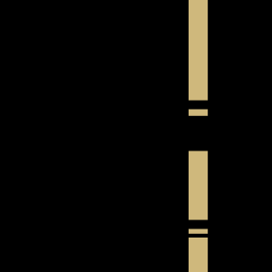 right centered gold line with black background