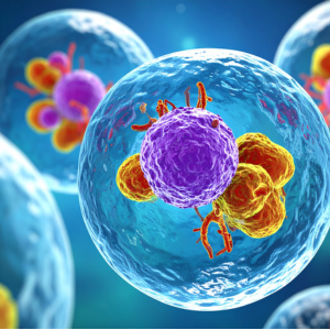 IllustrationofImmuneCellsAttackingCancercells