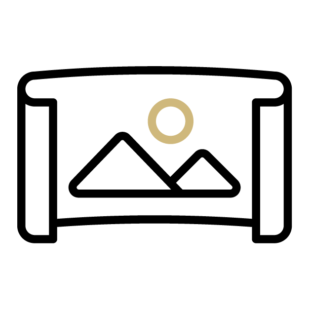 icon of a map with mountains