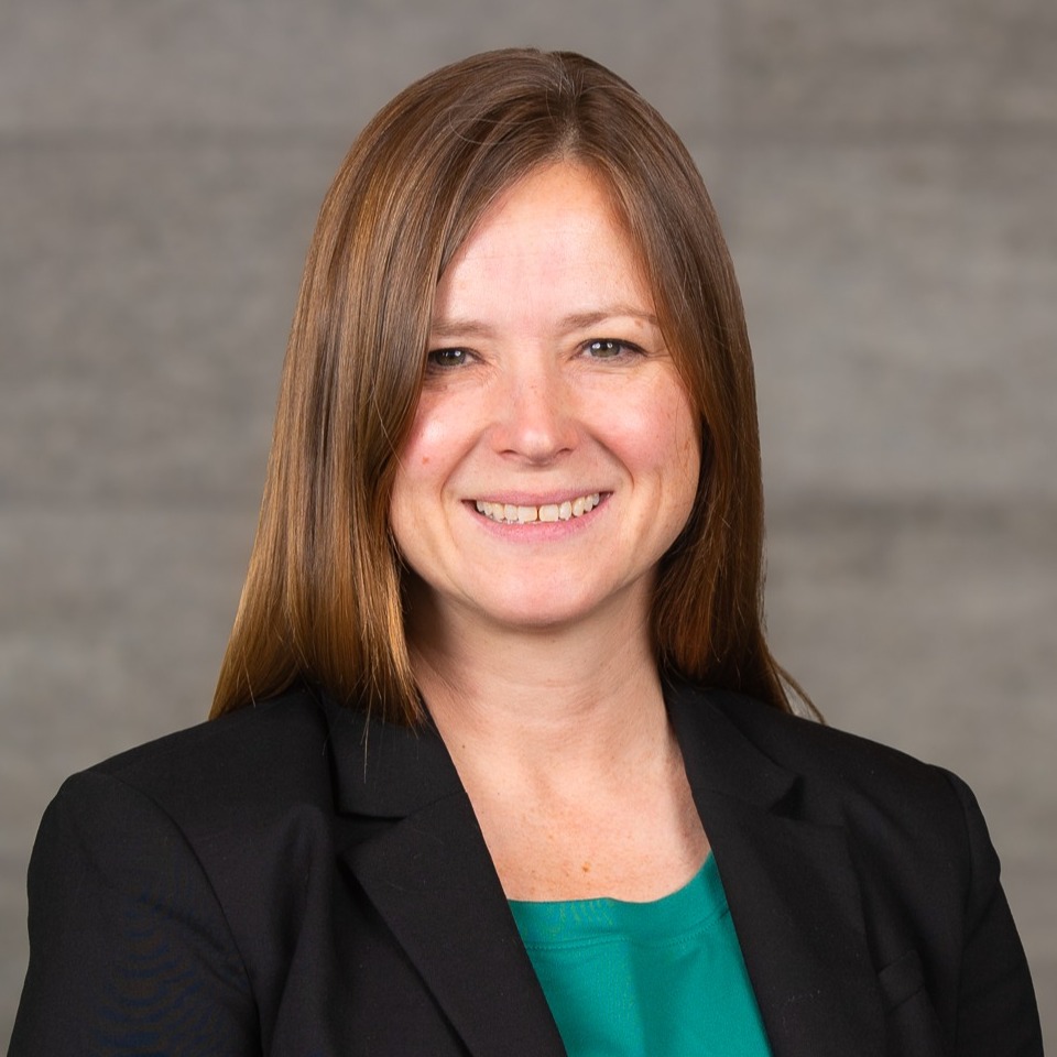 female smiling for a headshot
