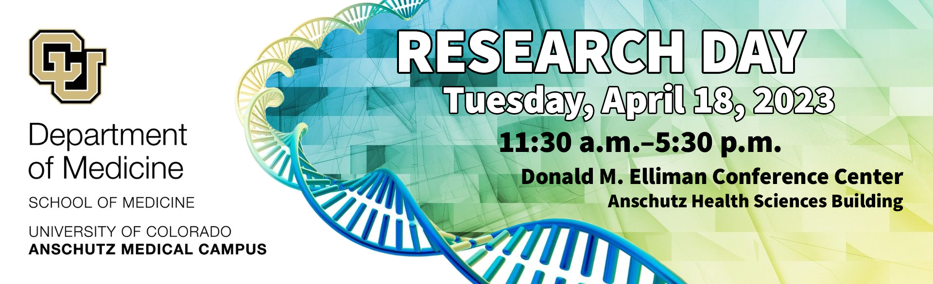 CU DOM Research Day: April 18, 11:30am–5:30pm