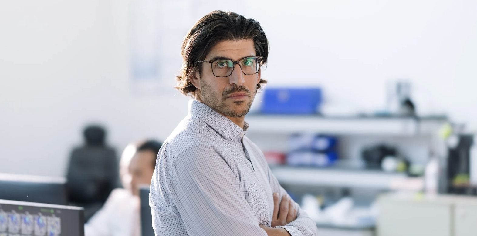 Daniel Kramer, MD, in his lab