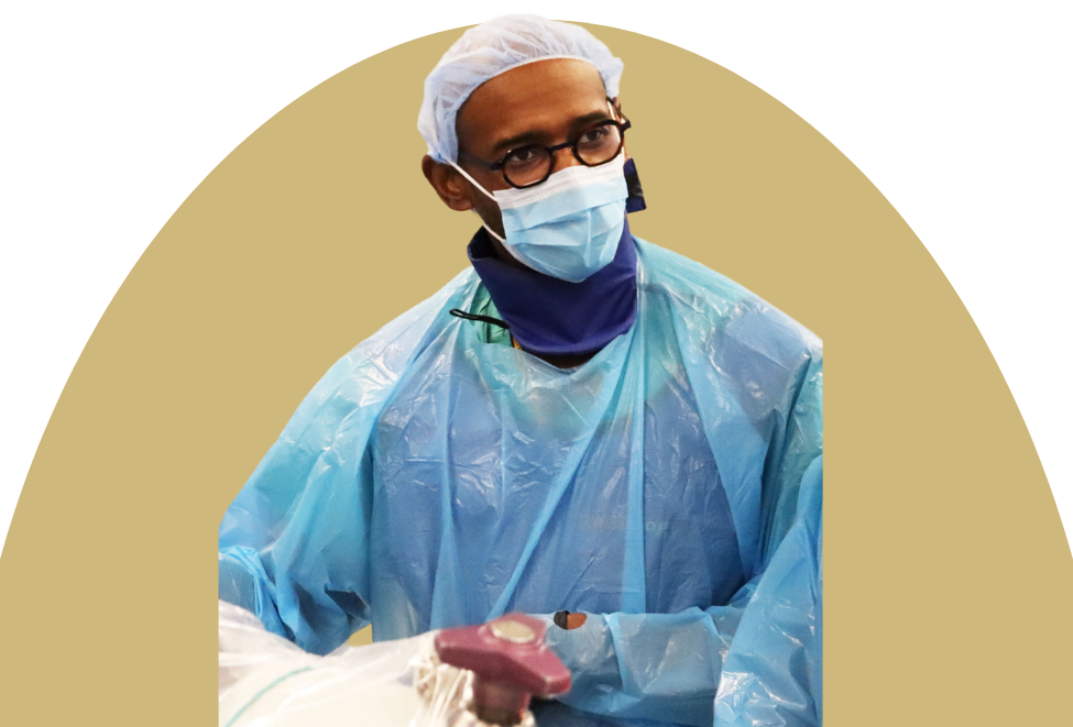 Dr. Berry-Candelario in surgical scrubs