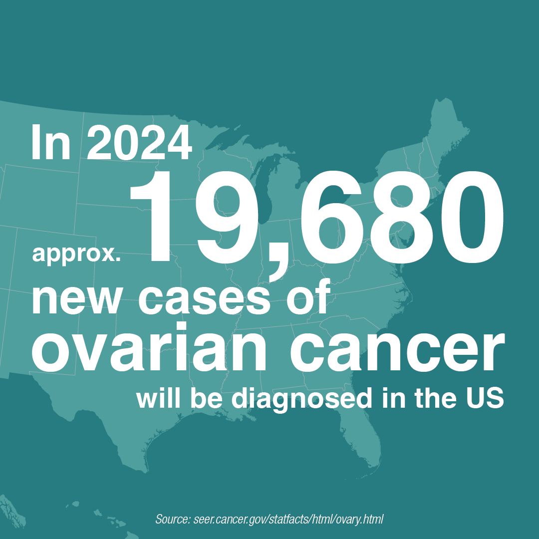 In 2024 approximately 19,680 new cases of ovarian cancer will be diagnosed int eh US.