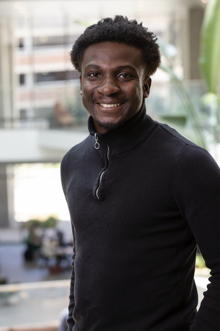 male smiling for a headshot