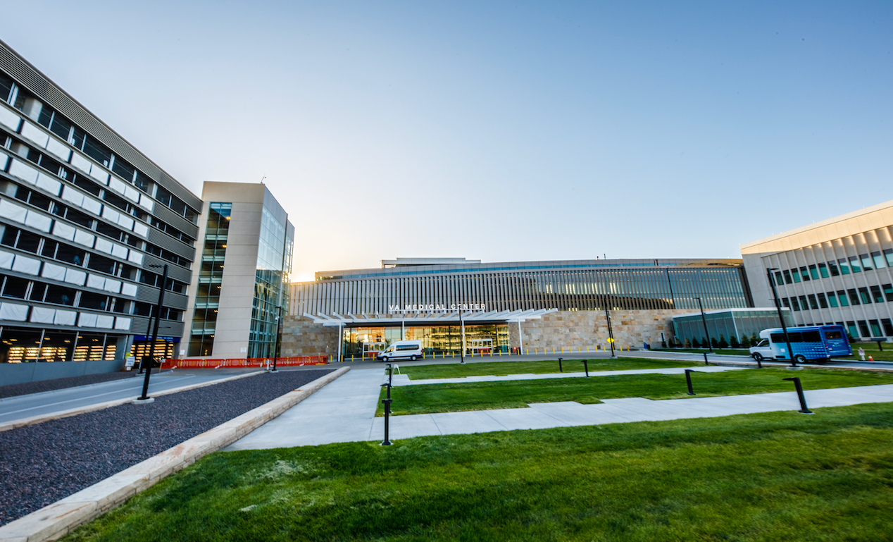 the outside of the denver veteran administration hospital