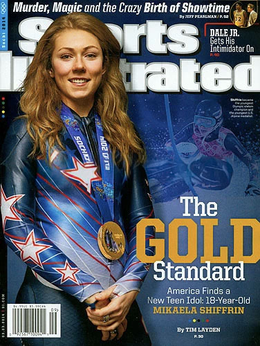 Sports Illustrated cover signed by Mikaela Shiffrin