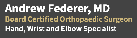 Andrew Federer MD, Hand, Wrist and Elbow Specialist