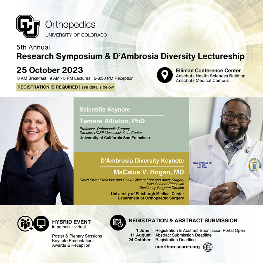 5th Annual Orthopedic Research Symposium & D’Ambrosia Diversity Lectureship