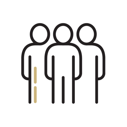 3 People - white circle