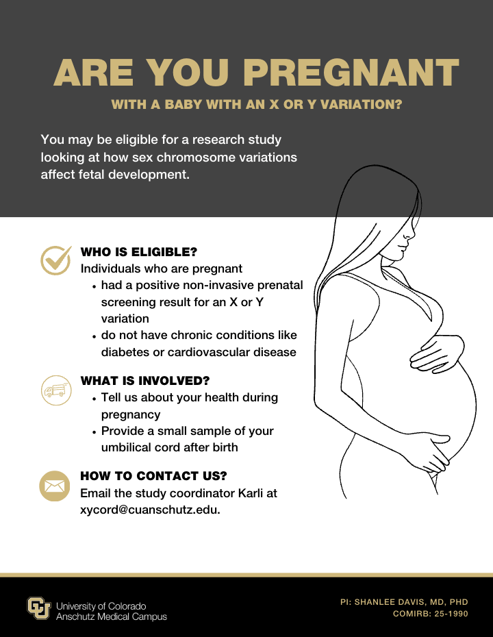 Positive screen for X&Y Variation and umbilical cord study