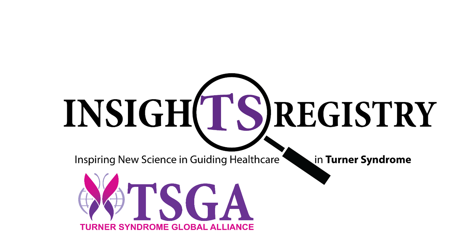 INSIGHTS REGISTRY - Inspiring New Science in Guiding Healthcare in Turner syndrome logo and TSGA - Turner syndrome global alliance logo