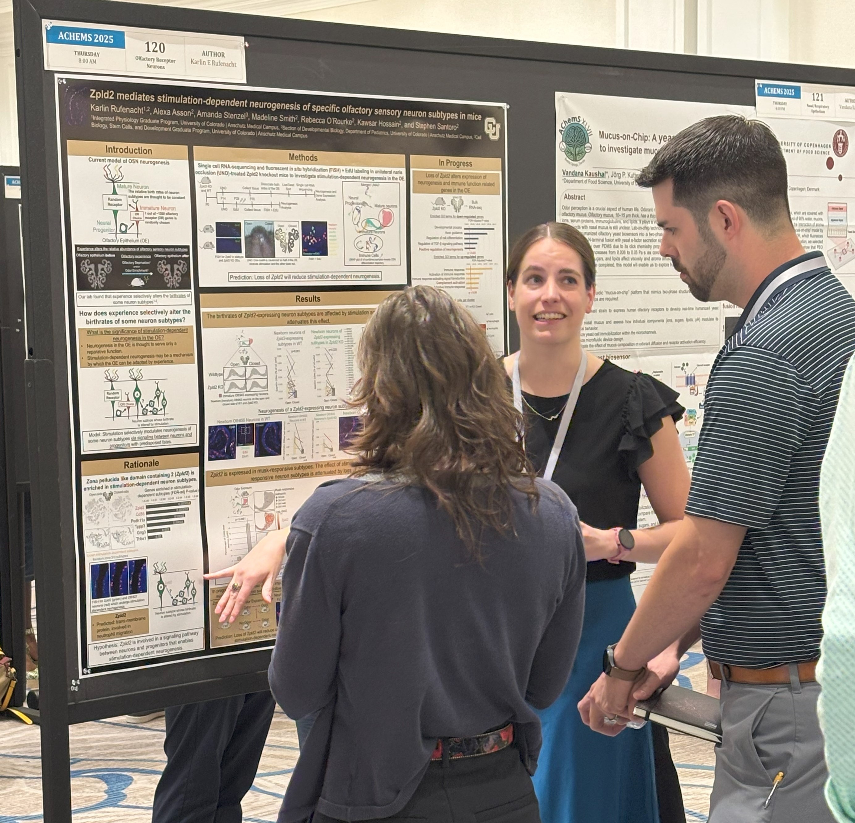 Karlin Rufenact presenting a poster