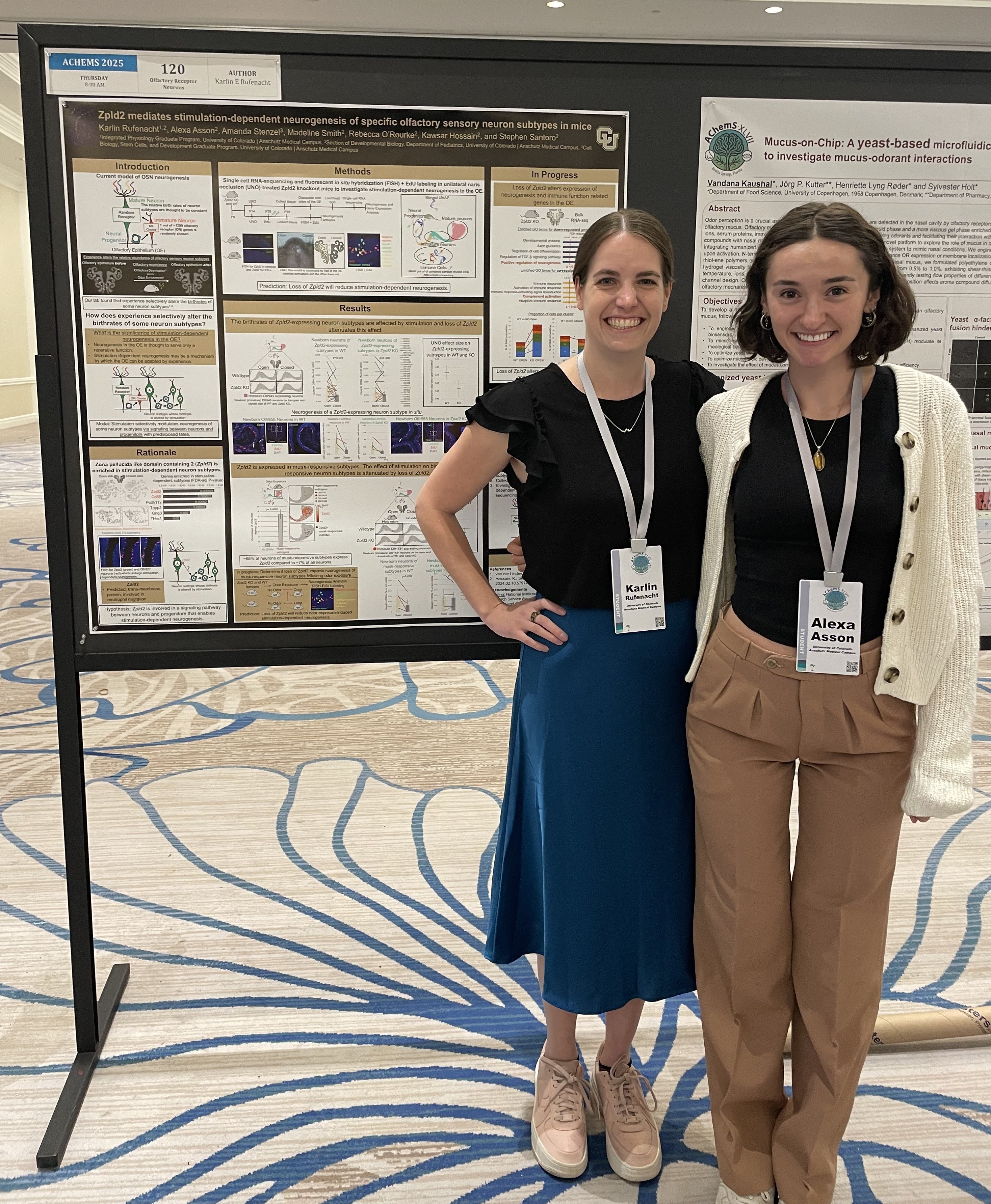 Karlin Rufenacht and Alexa Asson poster presentation at Achems Conference