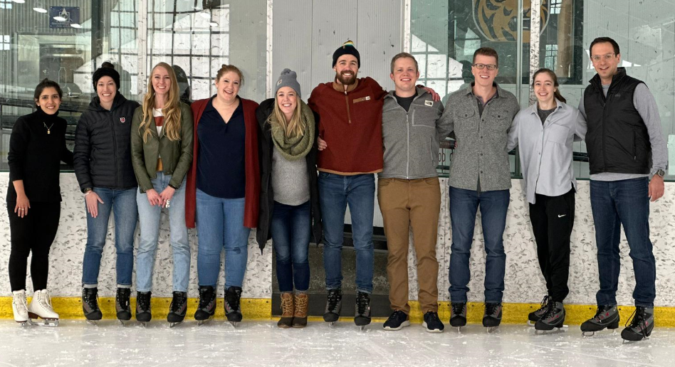 Fellows ice skating