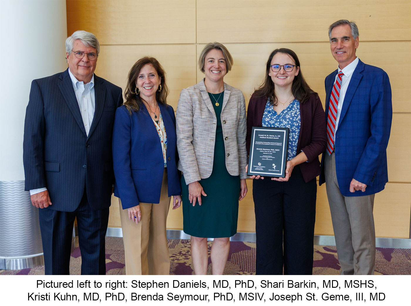 St. Geme Lectureship 2025 Medical Student Award