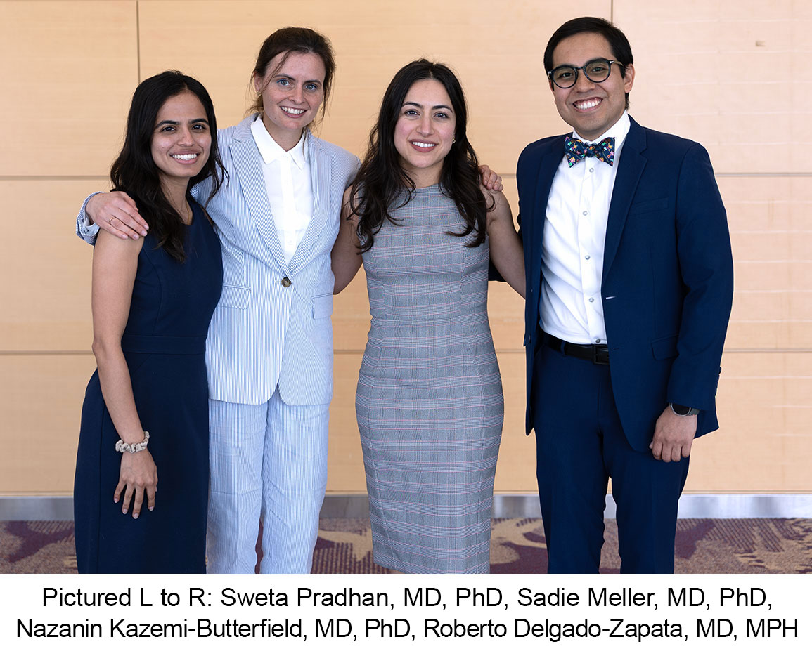 L to R: Sweta Pradhan, Sadie Meller, Nazanin Kazemi-Butterfield, Roberto Delgado-Zapata