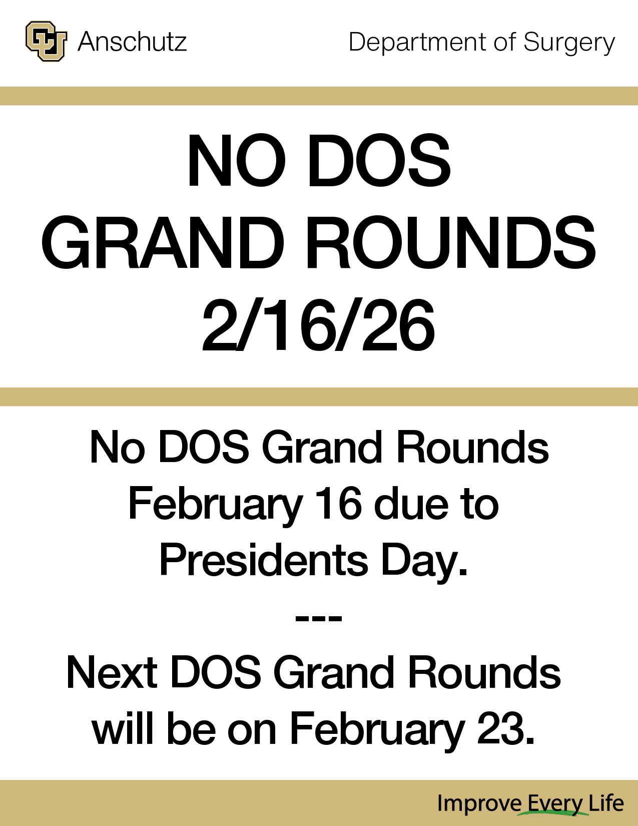 No DOS Grand Rounds Flyer