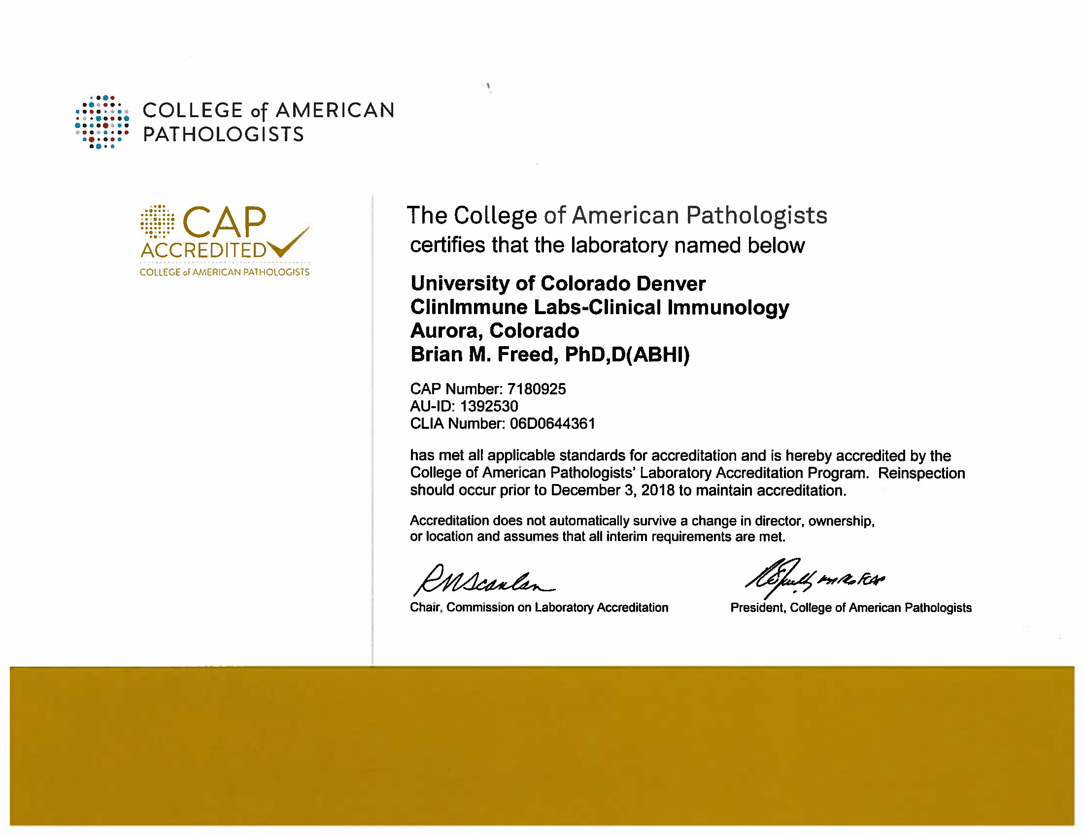 Division of Allergy, Asthma and Clinical Immunology Accreditation