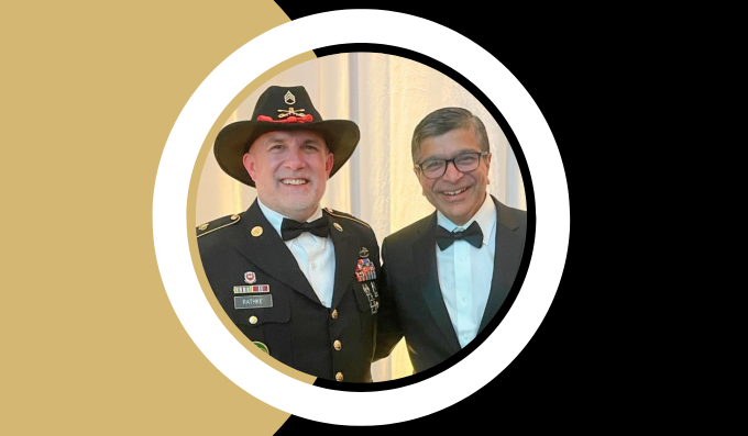 Patient Dan Rathke with his doctor, Sachin Wani, MD, at the University of Colorado Anschutz Cancer Center