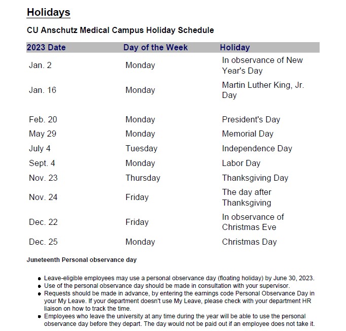 Uci Staff Holiday Calendar 2024 - Image To U