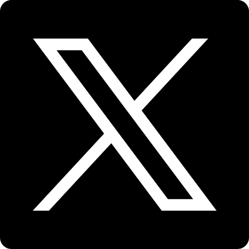 Black X Twitter logo