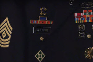 Gallegos military uniform pins