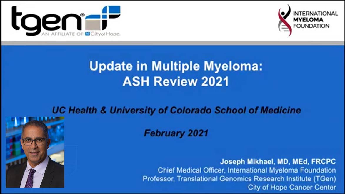 Joseph Mikhael – Updates in Myeloma