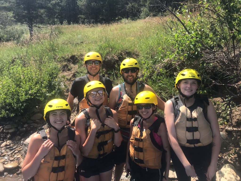 White Water Rafting Group Picture