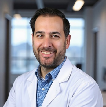 Zachary Walker in the lab