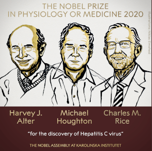 2020 Nobel laureates in medicine poster