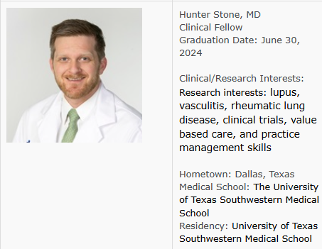 Previous Fellow Dr. Hunter Stone Previous Fellow Dr. Hunter Stone