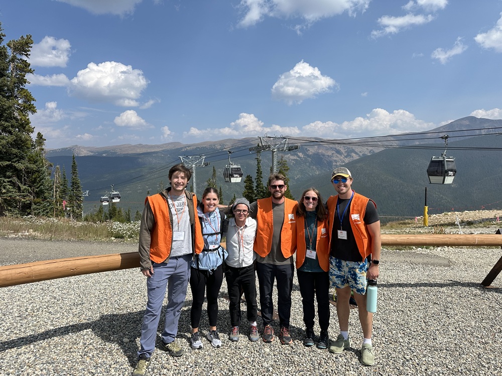 Group photo of students and community members in Winter Park.
