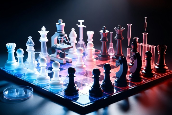 A chess board.