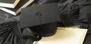 Graduation caps and dipoloma
