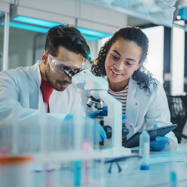 Scientists working in a lab