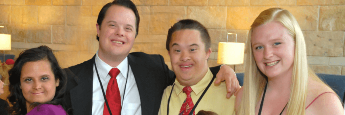 Young people with Down syndrome