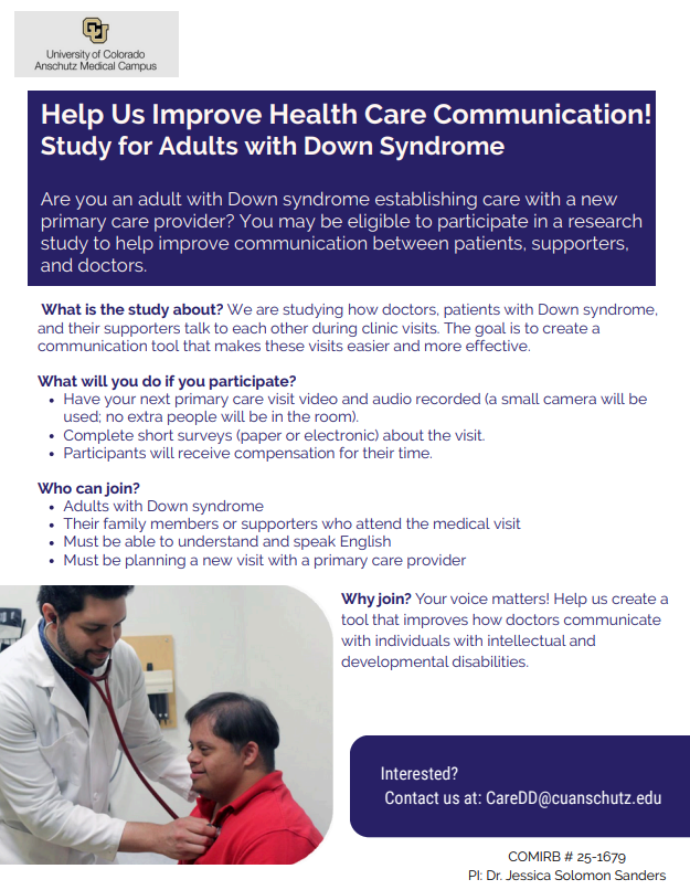 Health and Communication Study Flyer